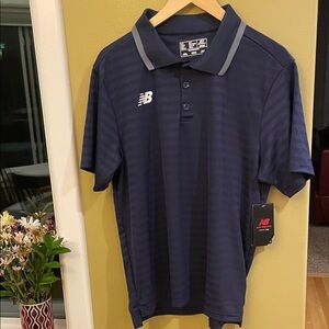 NWT New Balance Men's Dark Blue Polo Shirt